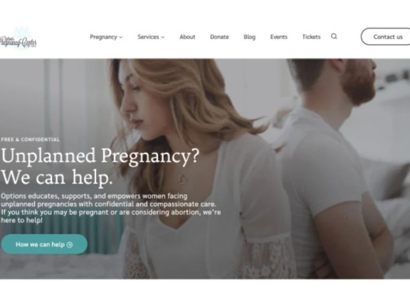 Options Pregnancy Center of Ava Website Design