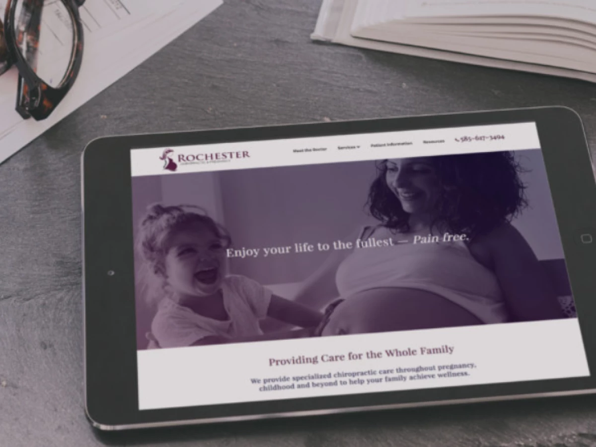 Chiropractic & Pregnancy Website Design