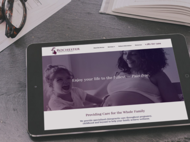 Chiropractic & Pregnancy Website Design