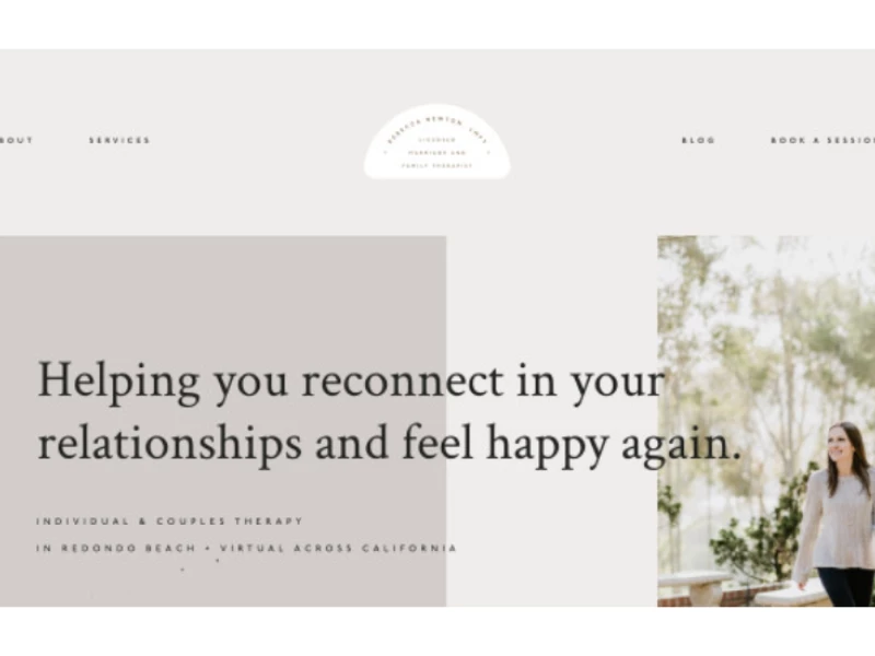 Rebecca Newton, LMFT Website Design