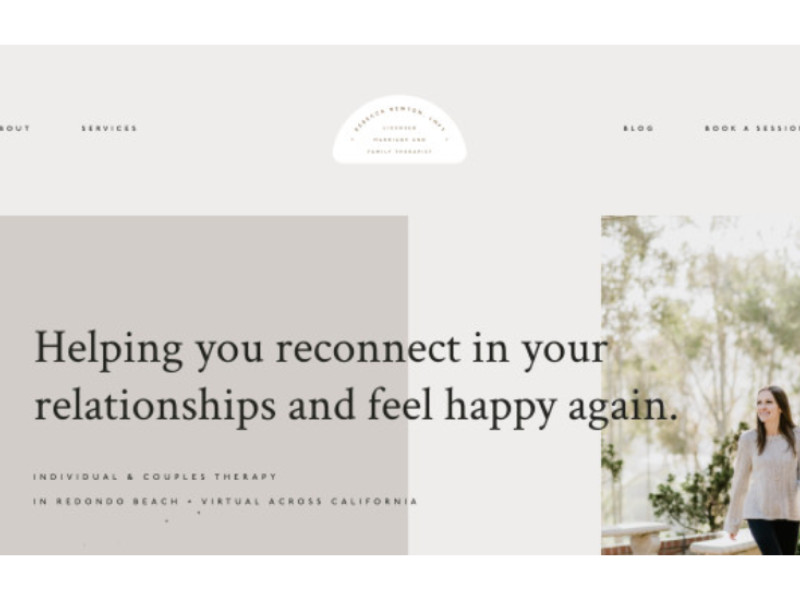 Rebecca Newton, LMFT Website Design