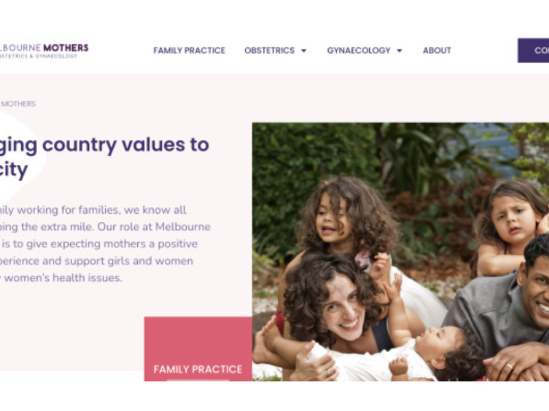 Melbourne Mothers Website Design