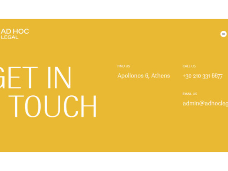 Ad Hoc Legal Law Firm Website Design