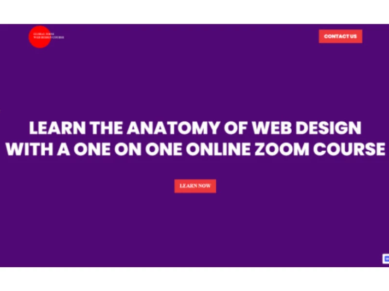 Global Zoom Online Web Design Courses Website Design