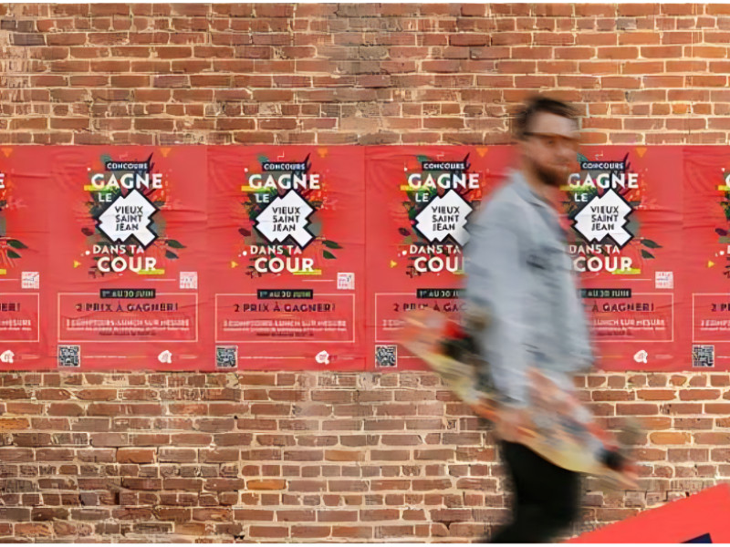 Gagne le Vieux Saint-Jean dans ta cours Print Design