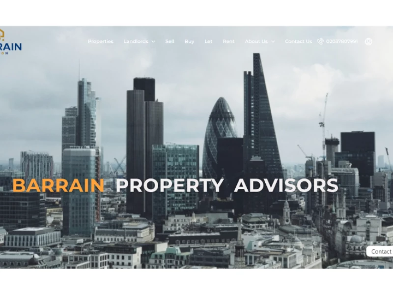 Barrain Property Advisors Website Design