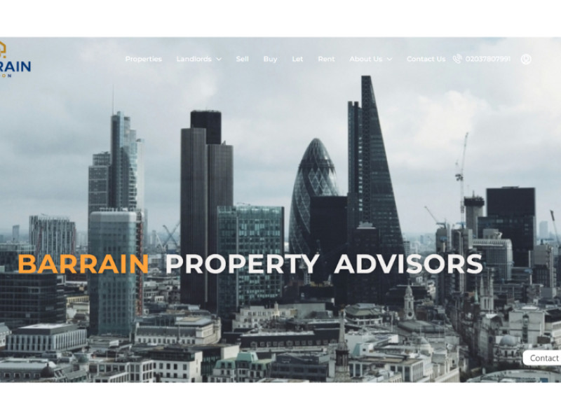 Barrain Property Advisors Website Design