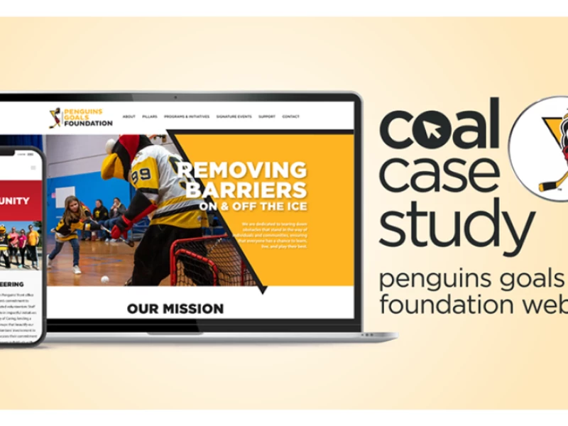 Penguins Goals Foundation Web Design