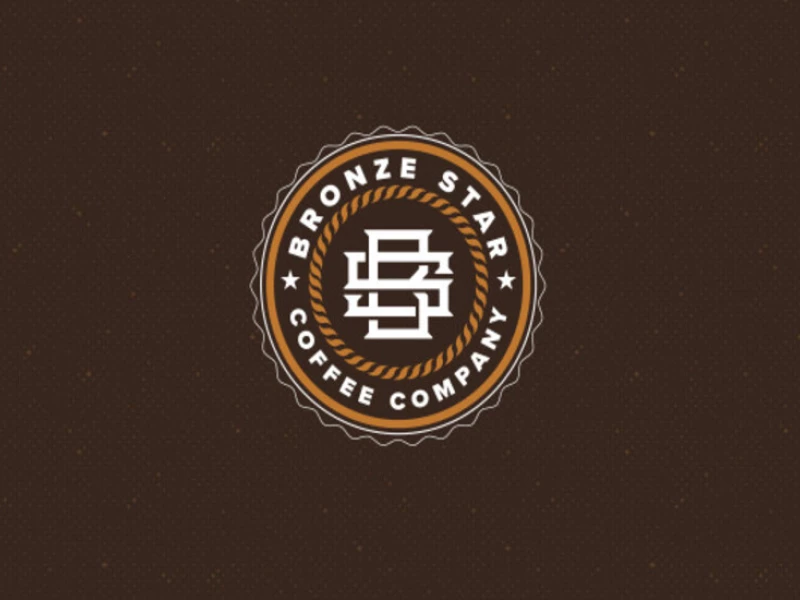 Bronze Star Coffee Co. Logo Design