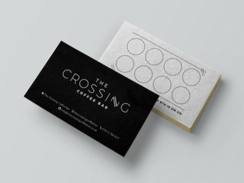 The Crossing Coffee Bar Logo Design
