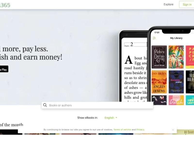 Media365 eBooks Website Design