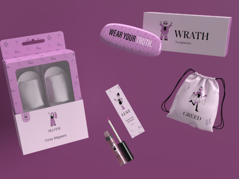 7 Deadly Sins Packaging Design