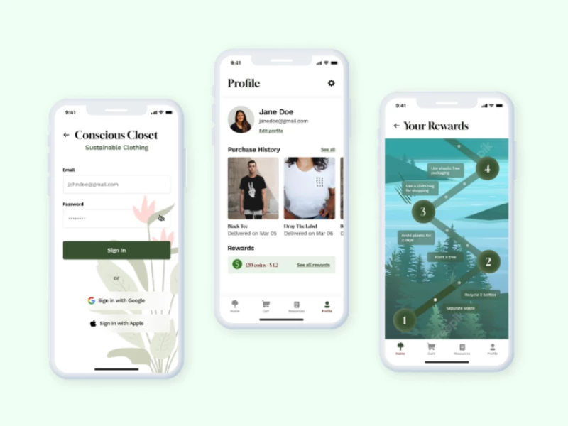 Conscious Closet App Design