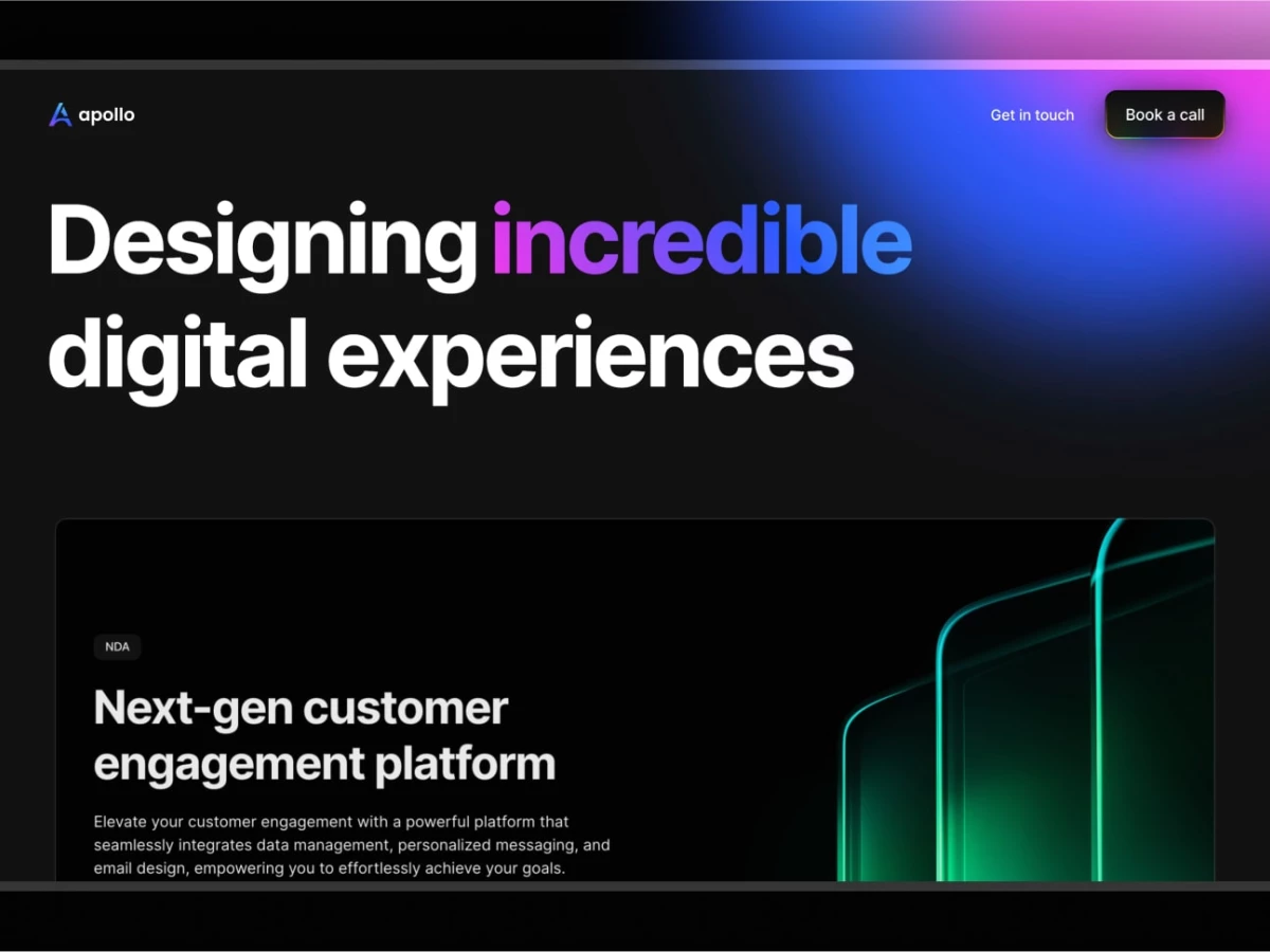 Apollo Website Design