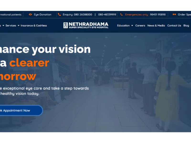 Nethradharma Website Design