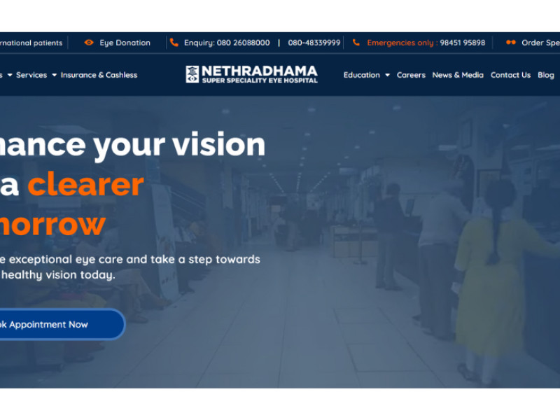 Nethradharma Website Design