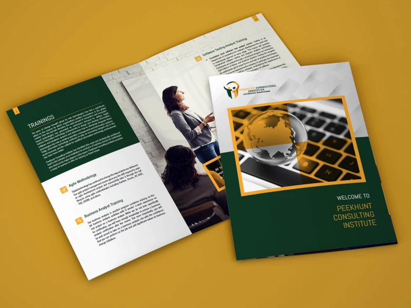 Peekhunt Consulting Print Design