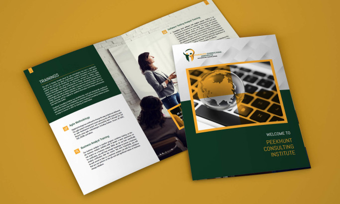 Peekhunt Consulting Print Design