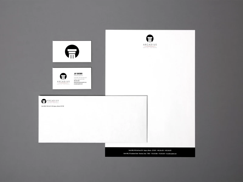Arcadius Capital Print Design
