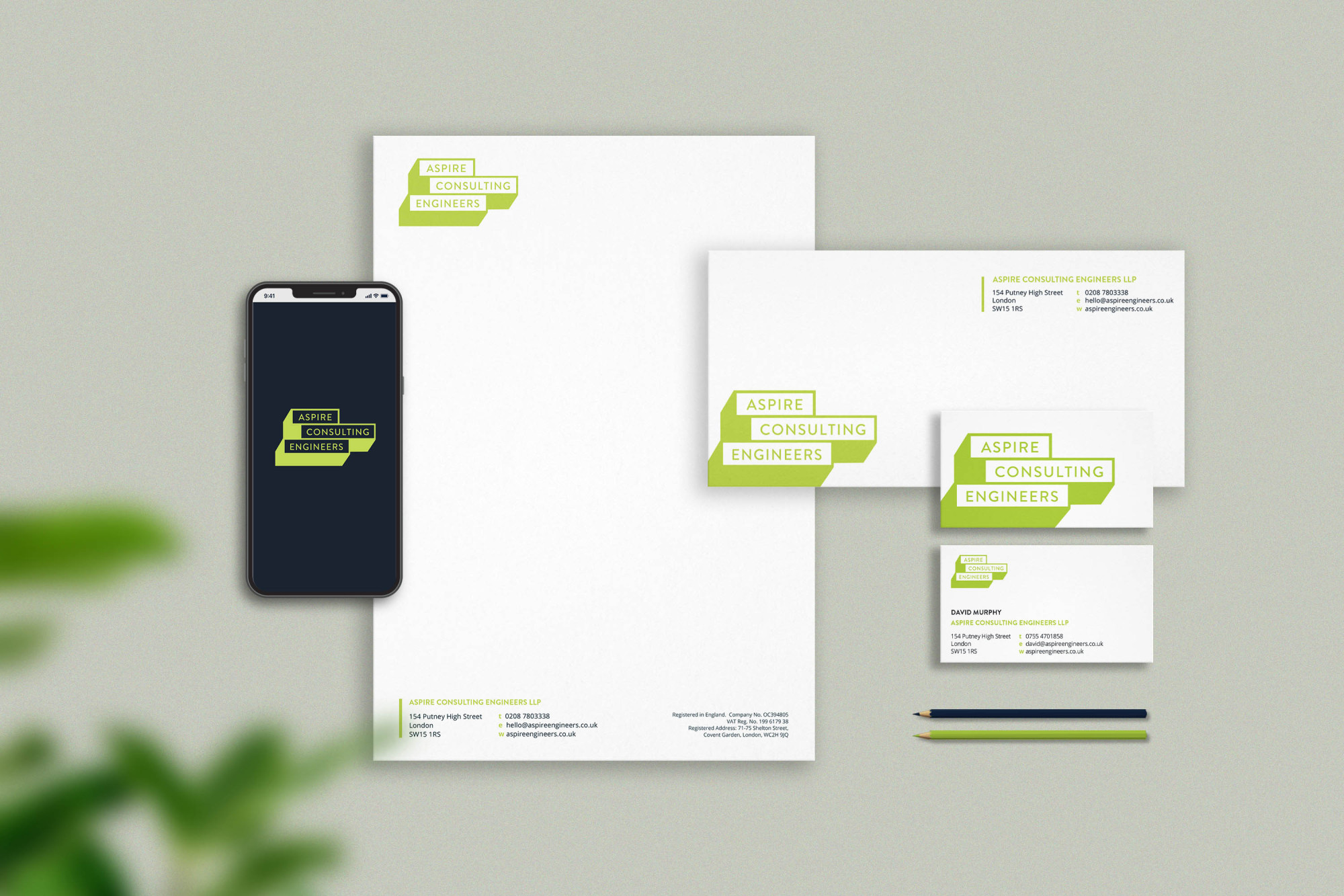 Aspire Consulting Engineers Print Design