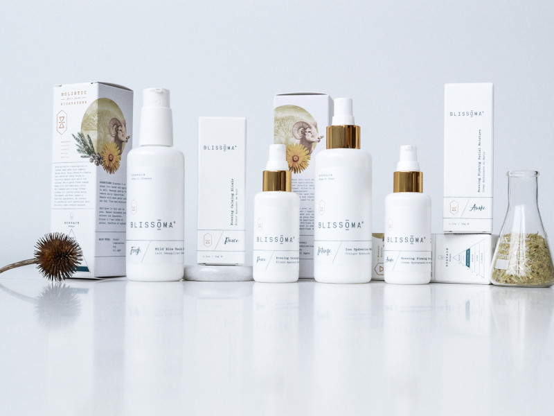 Blissoma Botanical Beauty Packaging Design
