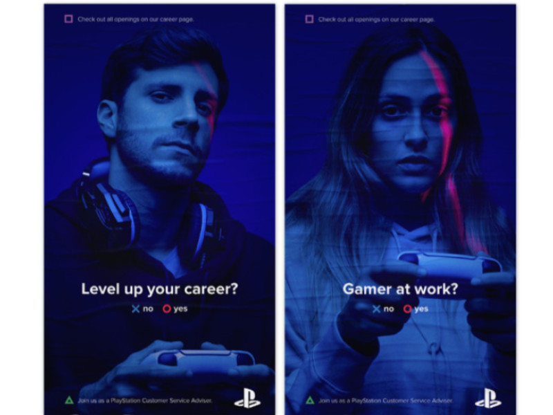 PlayStation Creative Recruitment Campaign Print Design