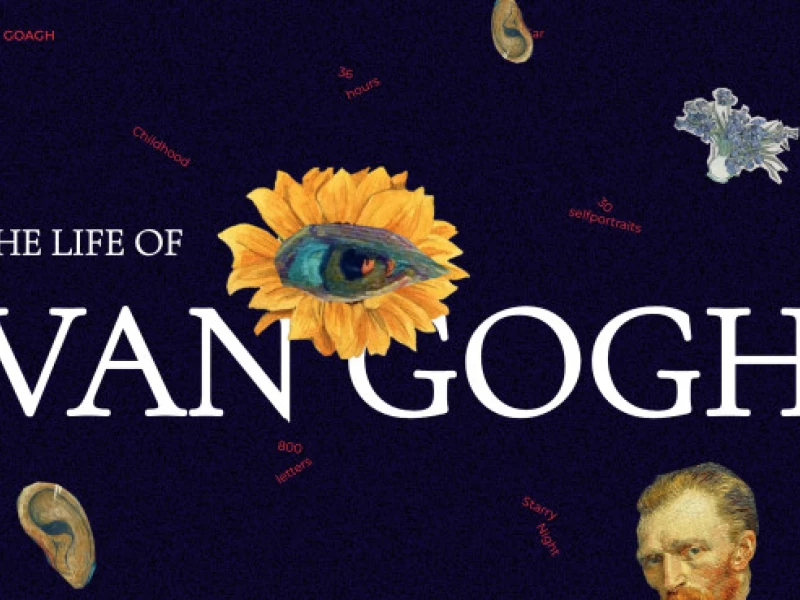 The life of Van Gogh Website Design