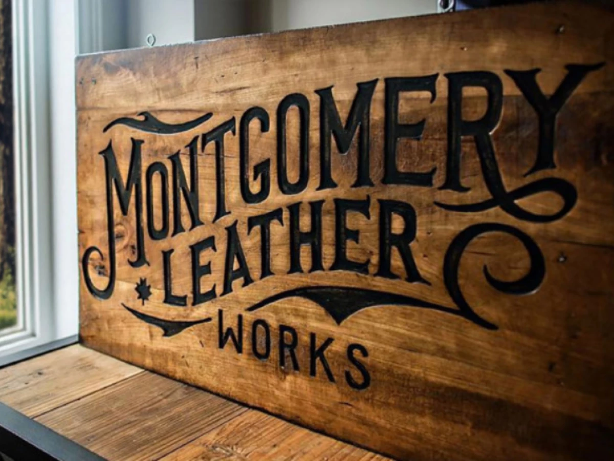 Montgomery Leather Works Logo Design
