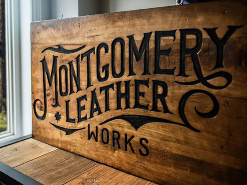 Montgomery Leather Works Logo Design