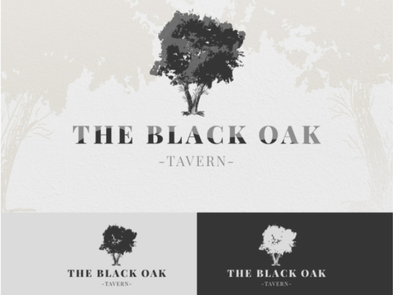 The Black Oak Tavern Logo Design