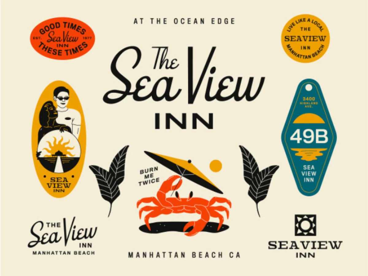 Sea View Inn Logo Design