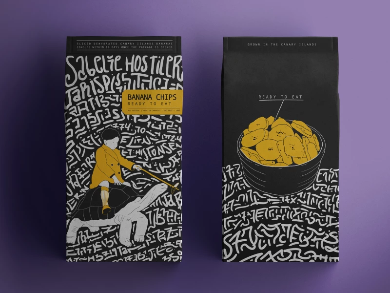 Banana Chips Packaging Design