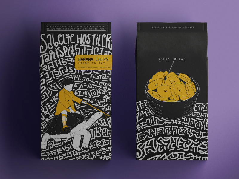Banana Chips Packaging Design