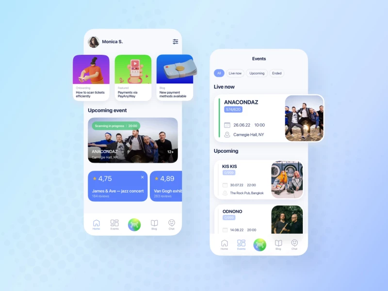 Ticket Scanning App Design