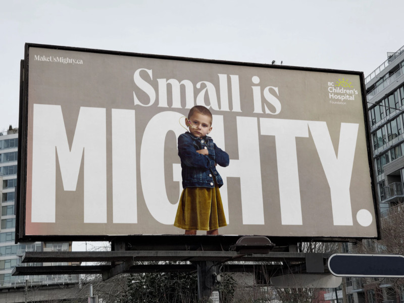 Small Is Mighty Print Ad Campaign Powerful Slogan