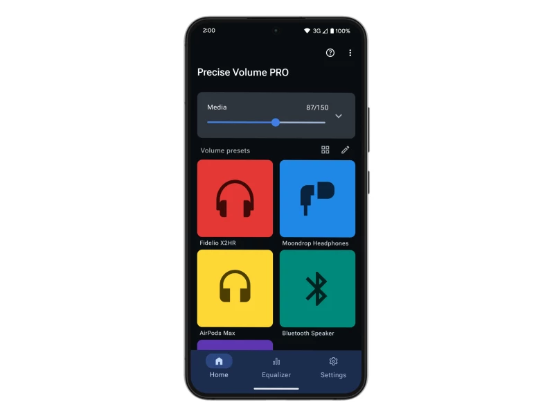 Precise Volume App Design