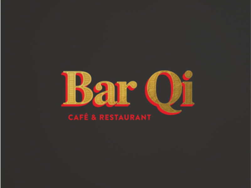 Bar Qi Cafe & Restaurant Logo Design