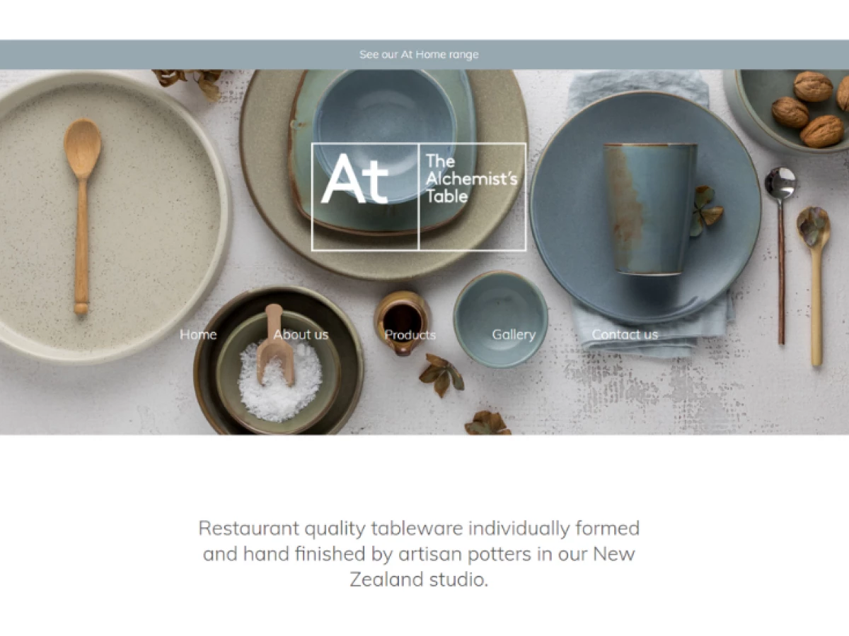 The Alchemists Table Website Design