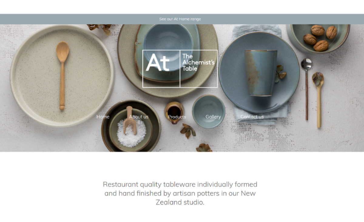 The Alchemists Table Website Design