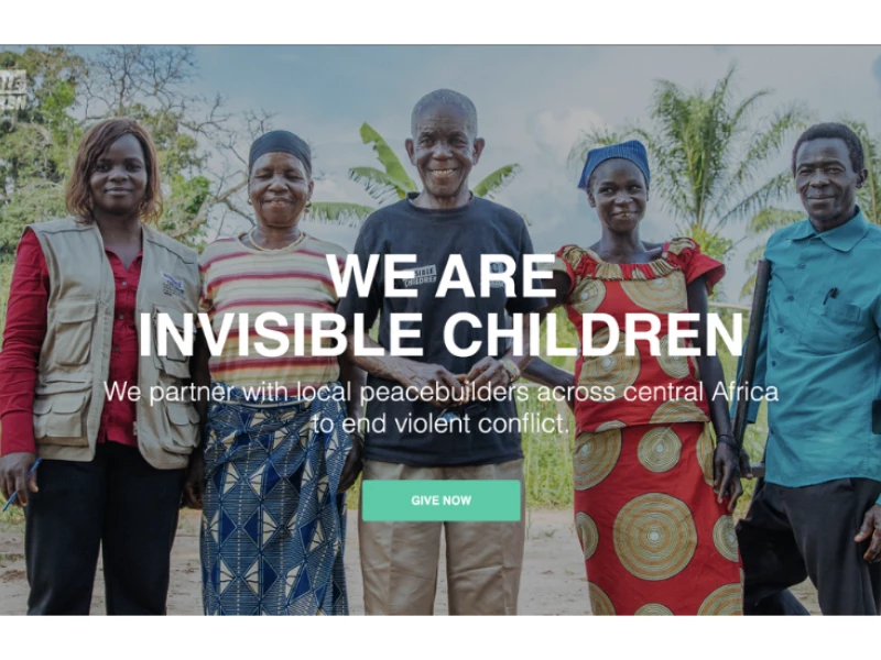 Invisible Children Website Design
