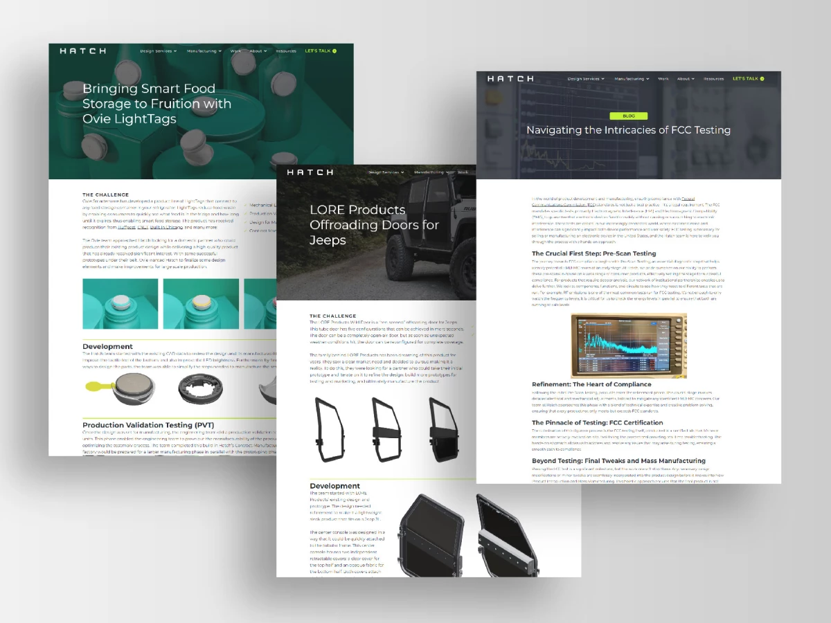 Hatch PD Web Design
