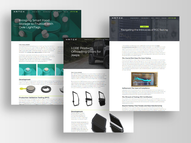 Hatch PD Web Design