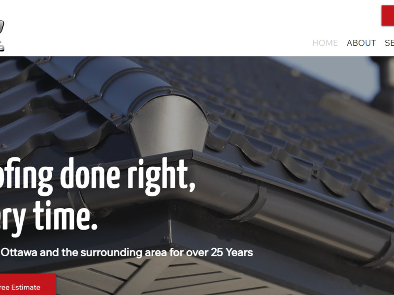 Rick's Roofing Web Design