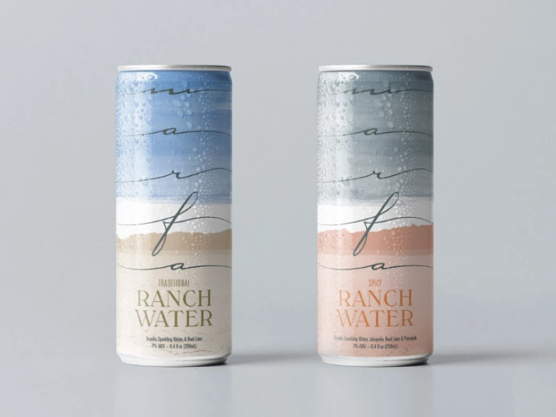 Traditional Ranch Water Packaging Design