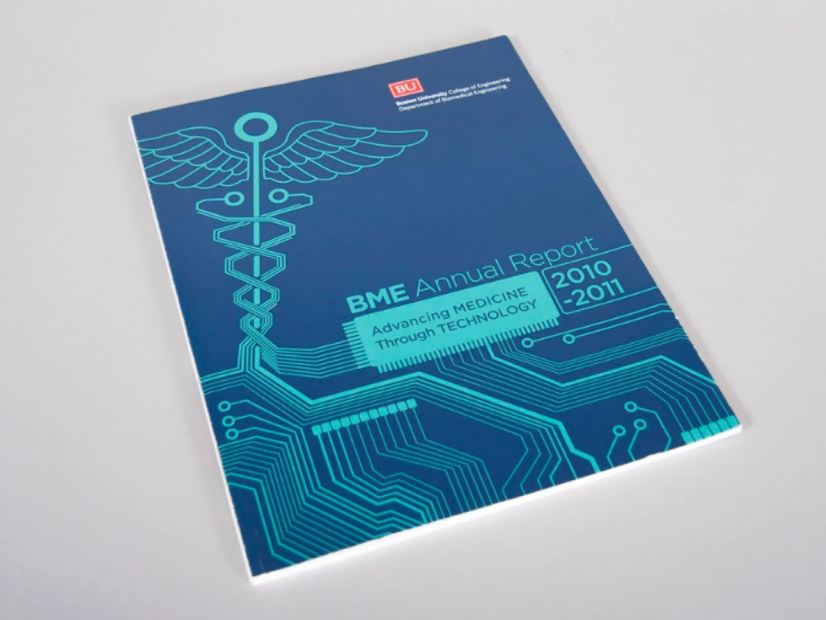 Boston University Annual Report Print Design