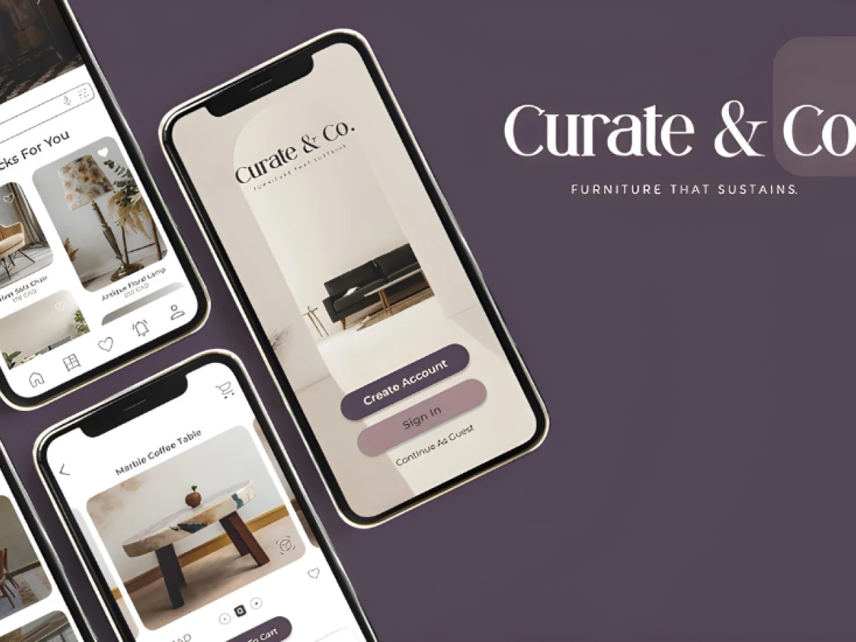 Curate and Co. App (slide 1)