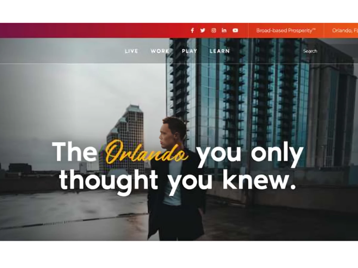 Orlando Live, Work, Play Website Design