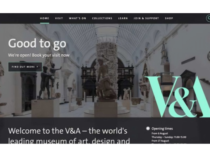 V&A Museum Website Design