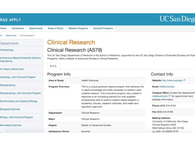 UCSD Extension Website Design