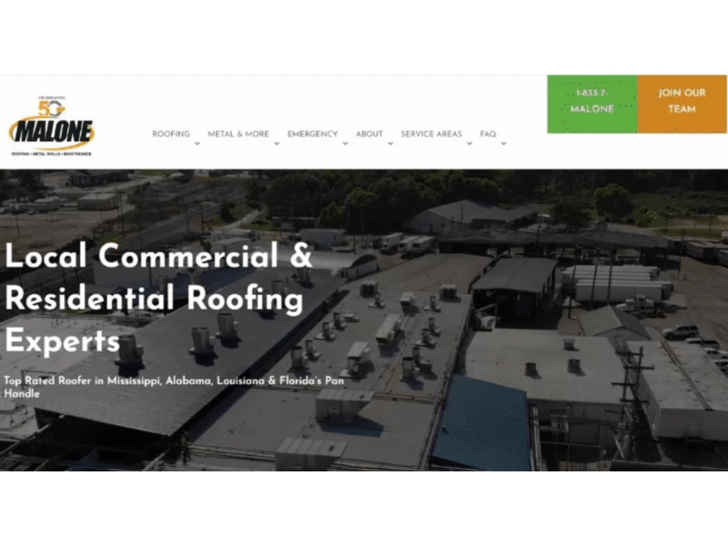 EC Malone Website Design